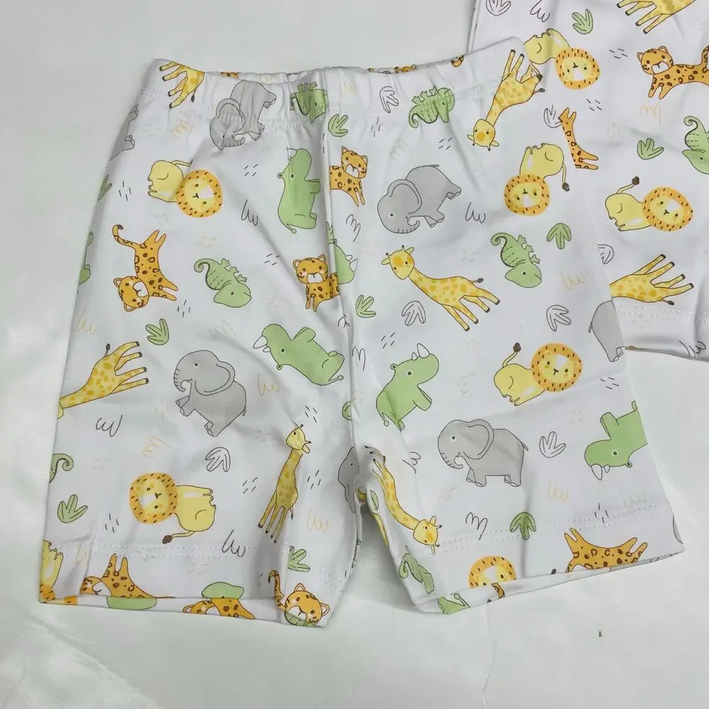 NWT Magnolia Baby Size 2T Little Safari Celery Short Pajamas